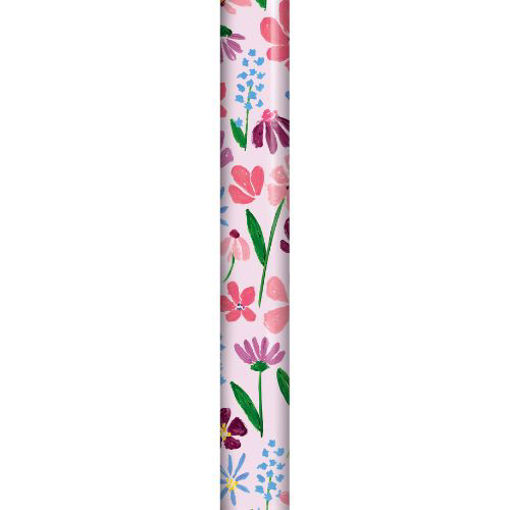 Picture of PINK FLOWERS WRAPPING ROLL 70CM X 2.5M